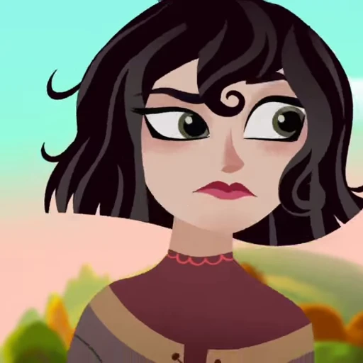 🖤 Стикер «Cassandra Rapunzels Tangled Adventure» для Telegram