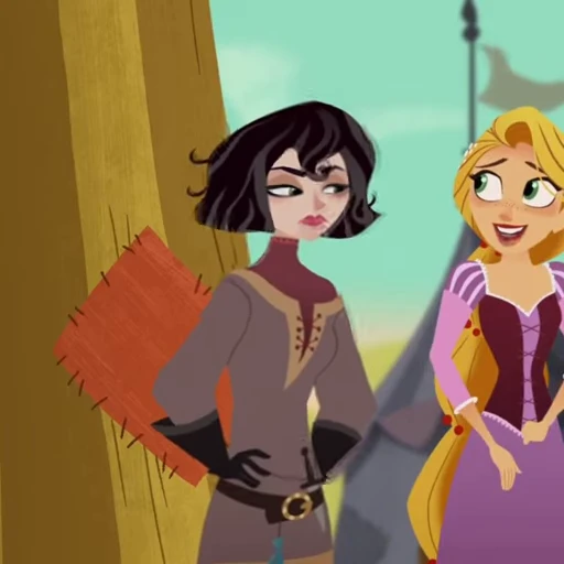 😔 Стикер «Cassandra Rapunzels Tangled Adventure» для Telegram