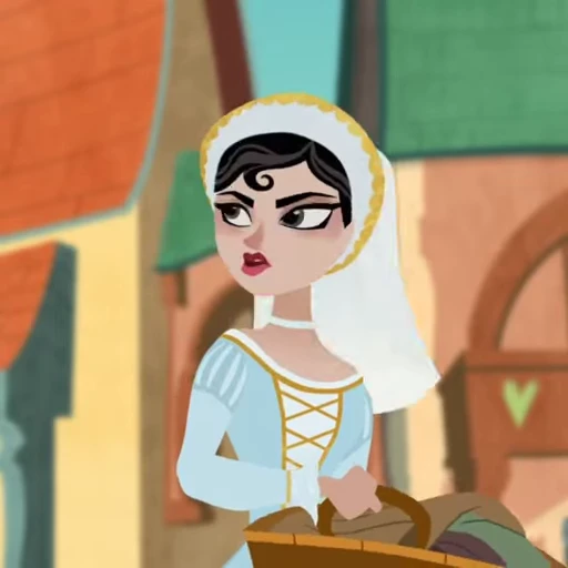 🖤 Стикер «Cassandra Rapunzels Tangled Adventure» для Telegram