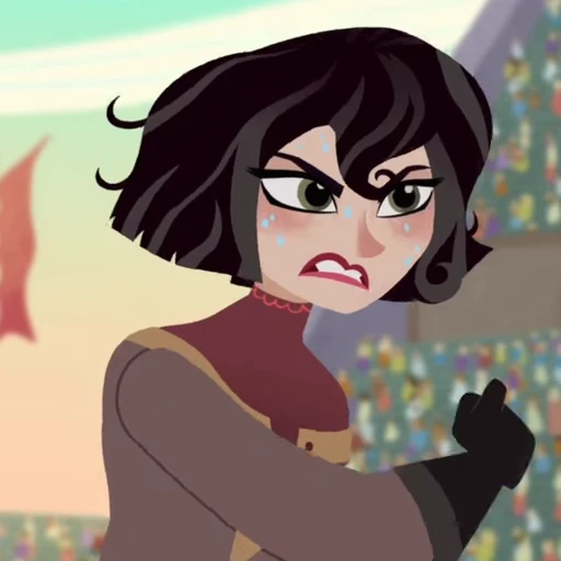 🖤 Стикер «Cassandra Rapunzels Tangled Adventure» для Telegram