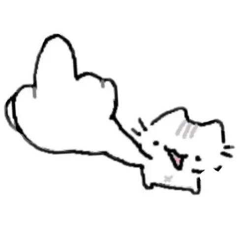 🖕 Стикер «Кот» для Telegram