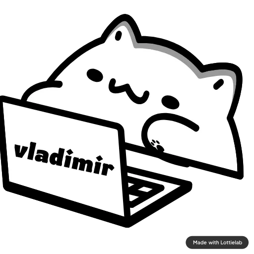 ❤️ Стикер «Кот» для Telegram