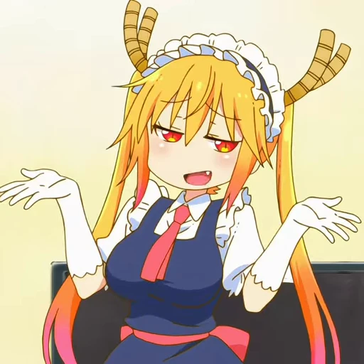Стикерпак Miss Kobayashis DM для Telegram