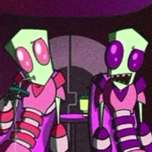😦 Стикер «Invader Zim Пришелец Зим» для Telegram