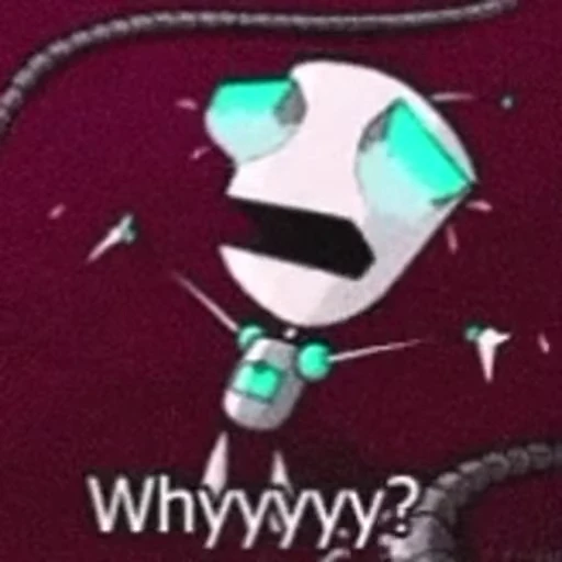 😭 Стикер «Invader Zim Пришелец Зим» для Telegram