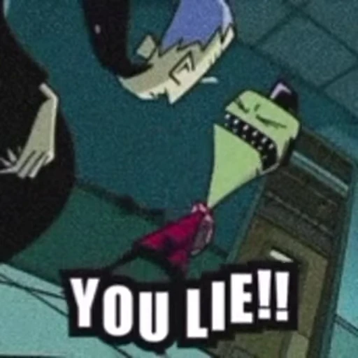 😡 Стикер «Invader Zim Пришелец Зим» для Telegram