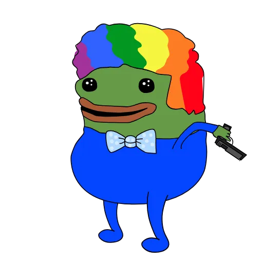 🔫 Стикер «Planet of the Jellyfish Honka Pepe» для Telegram