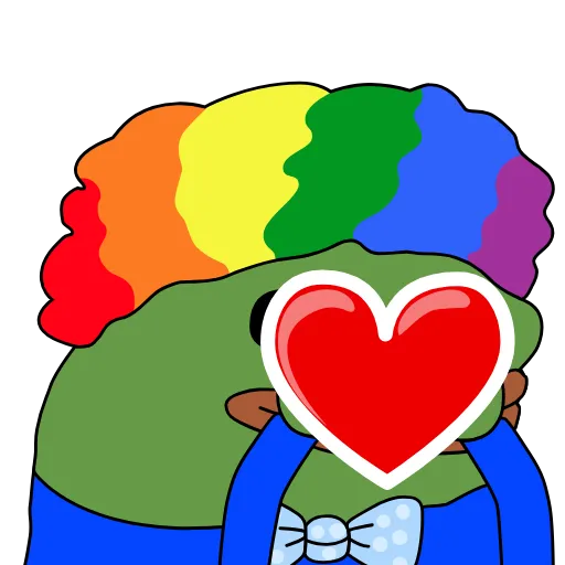 ❤️ Стикер «Planet of the Jellyfish Honka Pepe» для Telegram