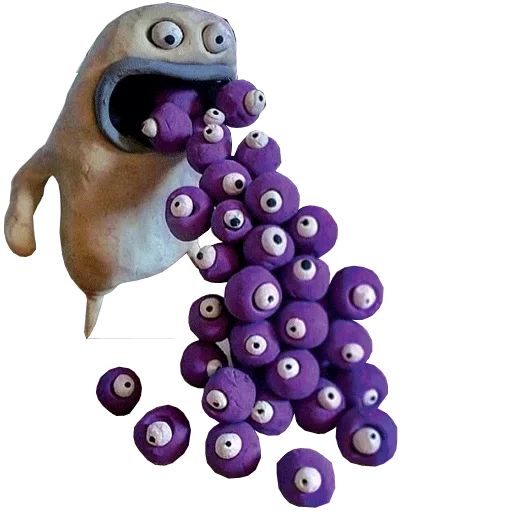 😈 Стикер «plasticine / пластилин» для Telegram
