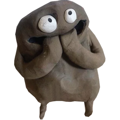 😱 Стикер «plasticine / пластилин» для Telegram
