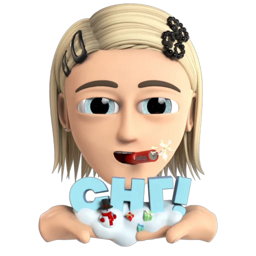 🎄 Стикер «Платина» для Telegram