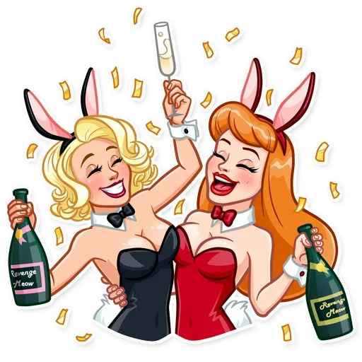 🥳 Стикер «Playboy Girls» для Telegram