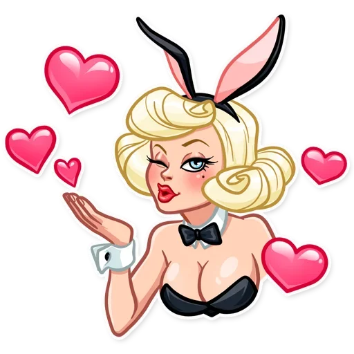 😘 Стикер «Playboy Girls» для Telegram