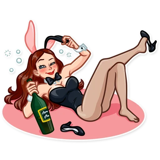 🥴 Стикер «Playboy Girls» для Telegram