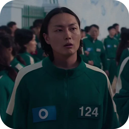 👥 Стикер «Squid Game Player 124» для Telegram
