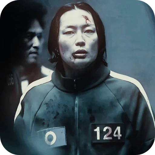 🧸 Стикер «Squid Game Player 124» для Telegram