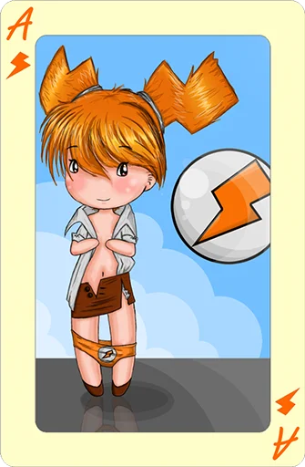 🅰️ Стикер «Playing сards» для Telegram