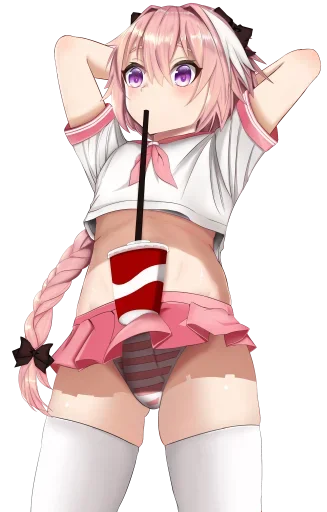 🍆 Стикер «Potironic loli» для Telegram