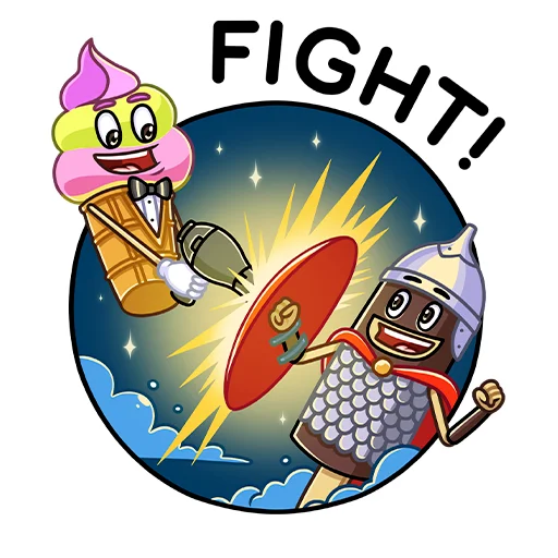 Стикерпак Битва пломбиров для Telegram