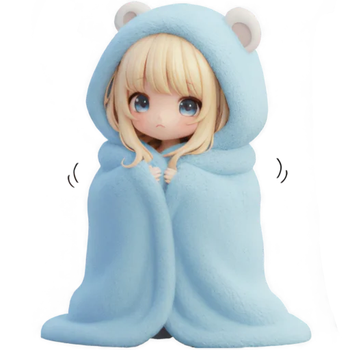 🐻 Стикер «Медведица тян» для Telegram