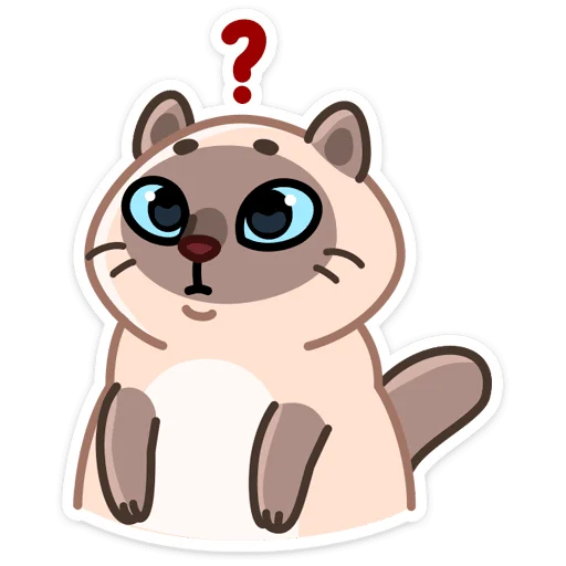 🤔 Стикер «Котик Плюш» для Telegram