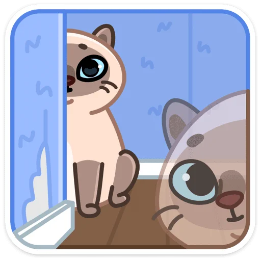 🐱 Стикер «Котик Плюш» для Telegram