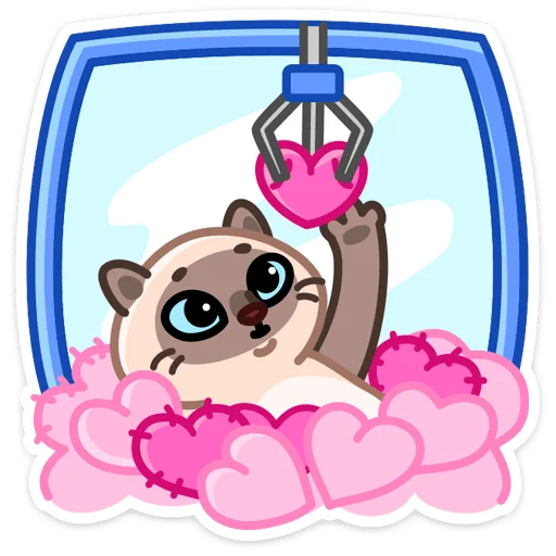 🐱 Стикер «Котик Плюш» для Telegram