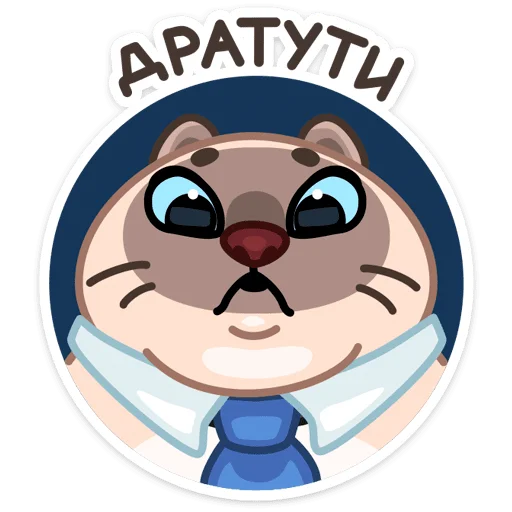 👋 Стикер «Котик Плюш» для Telegram
