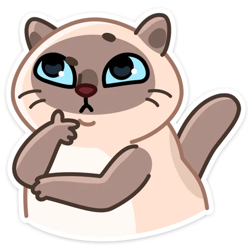 🐱 Стикер «Котик Плюш» для Telegram