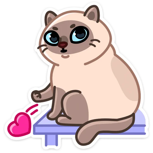 🐱 Стикер «Котик Плюш» для Telegram