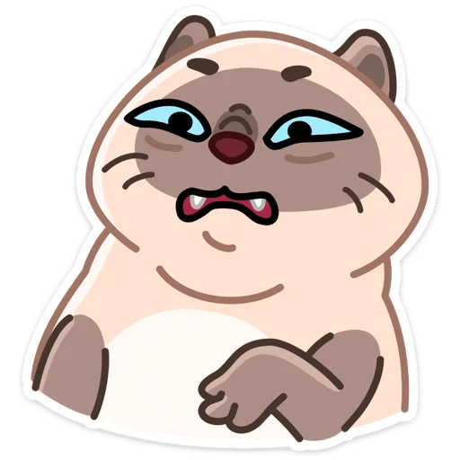 🐱 Стикер «Котик Плюш» для Telegram