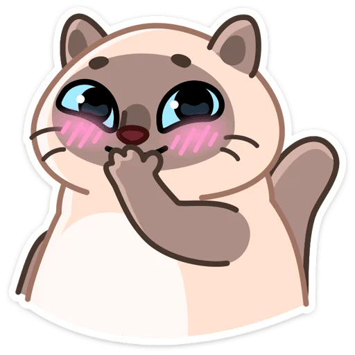 🐱 Стикер «Котик Плюш» для Telegram