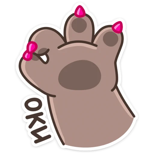 👌 Стикер «Котик Плюш» для Telegram