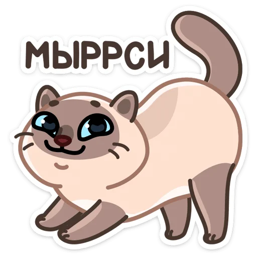 🐱 Стикер «Котик Плюш» для Telegram