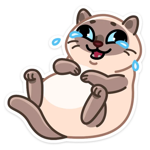🤣 Стикер «Котик Плюш» для Telegram