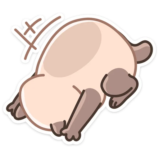 😣 Стикер «Котик Плюш» для Telegram