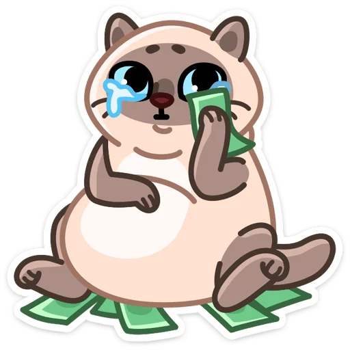 🐱 Стикер «Котик Плюш» для Telegram