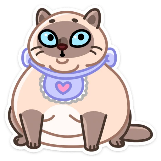 🐱 Стикер «Котик Плюш» для Telegram