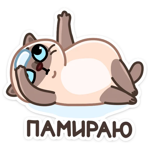 🐱 Стикер «Котик Плюш» для Telegram