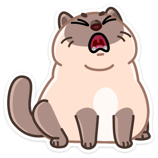 🐱 Стикер «Котик Плюш» для Telegram