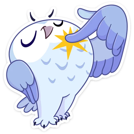 😤 Стикер «Сова Плюша • Plush Owl» для Telegram