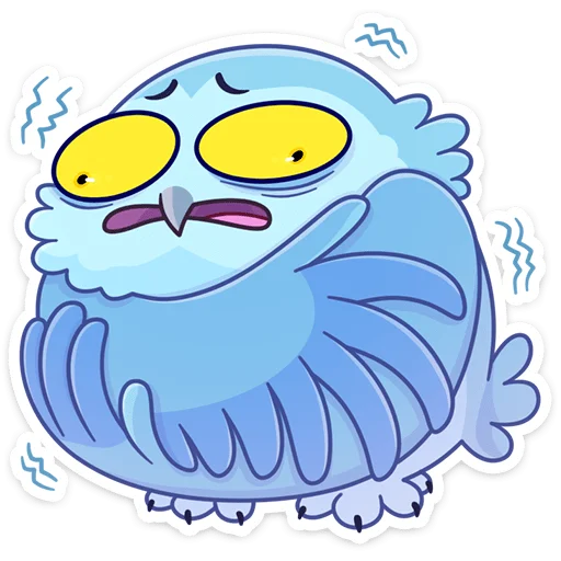 🥶 Стикер «Сова Плюша • Plush Owl» для Telegram