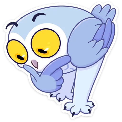 🤔 Стикер «Сова Плюша • Plush Owl» для Telegram