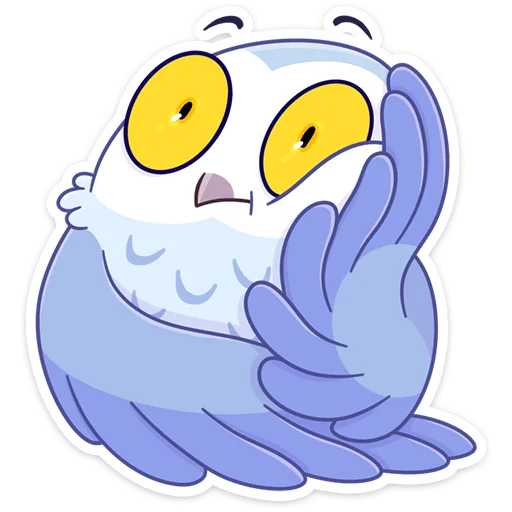 😳 Стикер «Сова Плюша • Plush Owl» для Telegram
