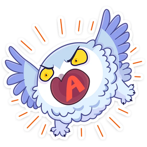 😡 Стикер «Сова Плюша • Plush Owl» для Telegram