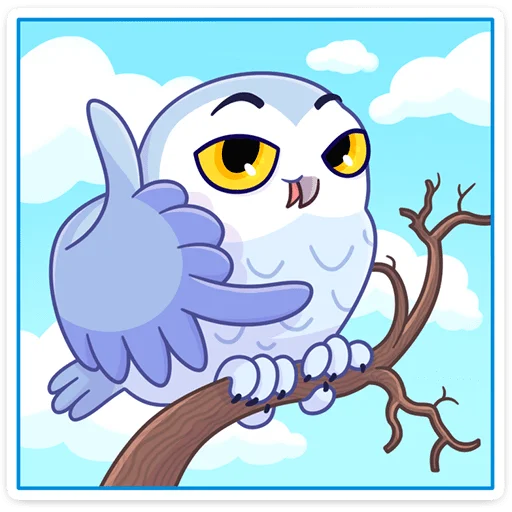 🤙 Стикер «Сова Плюша • Plush Owl» для Telegram