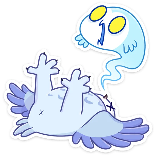 ⚰️ Стикер «Сова Плюша • Plush Owl» для Telegram