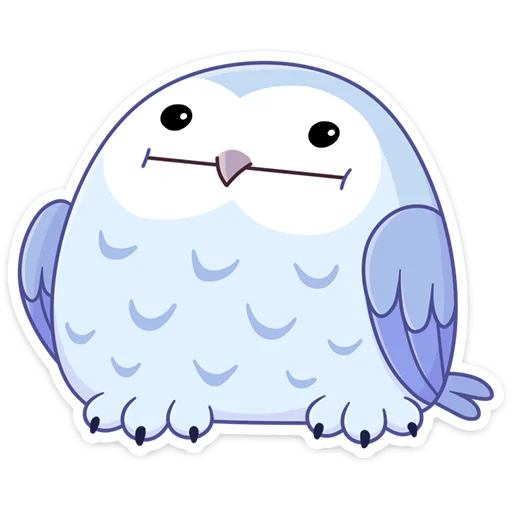 😐 Стикер «Сова Плюша • Plush Owl» для Telegram