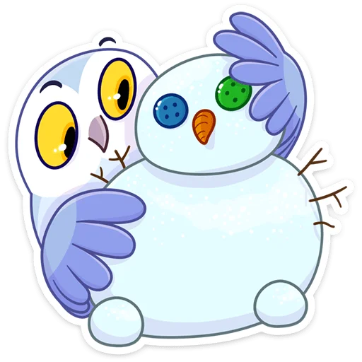 ☃️ Стикер «Сова Плюша • Plush Owl» для Telegram