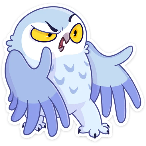 🤨 Стикер «Сова Плюша • Plush Owl» для Telegram